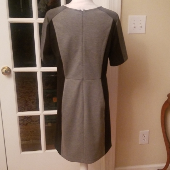 AT LOFT black and gray professional dress 10 - Picture 4 of 5